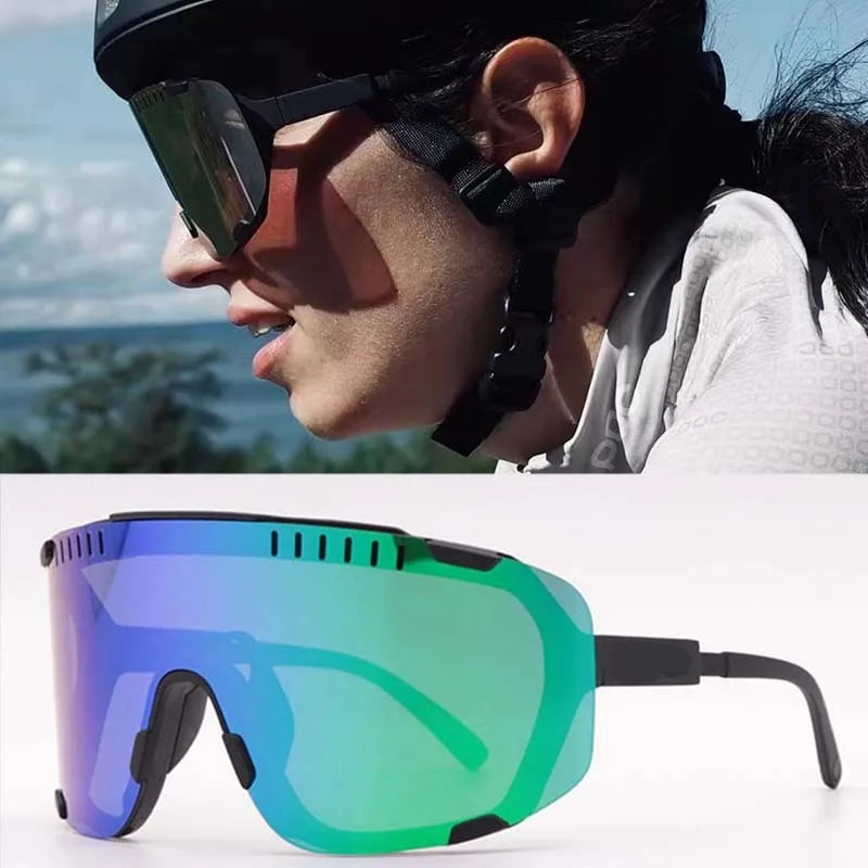 POC DEVOUR Road Bike Cycling Glasses Outdoor Windproof Riding Goggles UV400 Anti-glare Bicycle Eyewear for Men Women