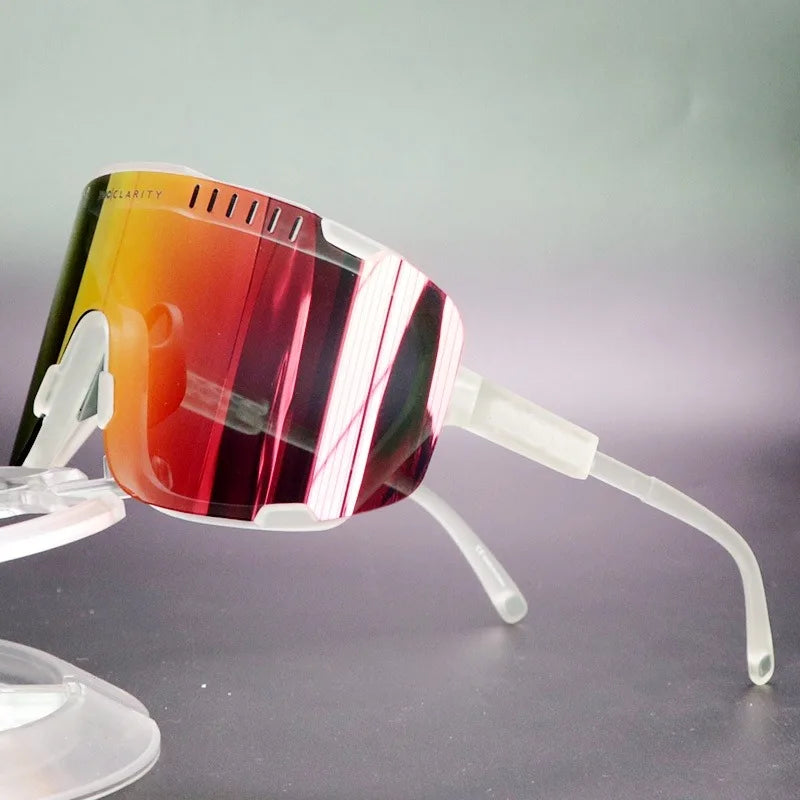 POC DEVOUR Road Bike Cycling Glasses Outdoor Windproof Riding Goggles UV400 Anti-glare Bicycle Eyewear for Men Women