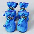4pcs/set Anti-slip Puppy Shoes Waterproof Winter Boots for Small Medium Dogs Foot Cover Rain Snow Booties Pet Paw Accessories